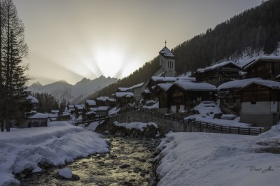 Blatten Sonnenuntergang